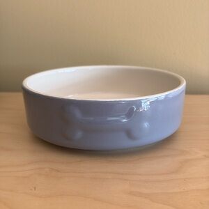Mason Cash Dog Bowl - Heavy Stoneware with Bone Embossed